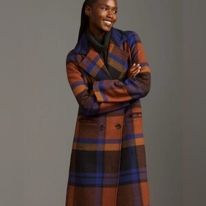 Avec Les Filles Plaid Top Coat